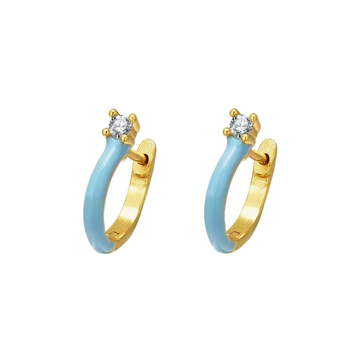 fashion jewelry 925 silver earrings jewelry 18K gold plated sterling silver  hoop earrings for women