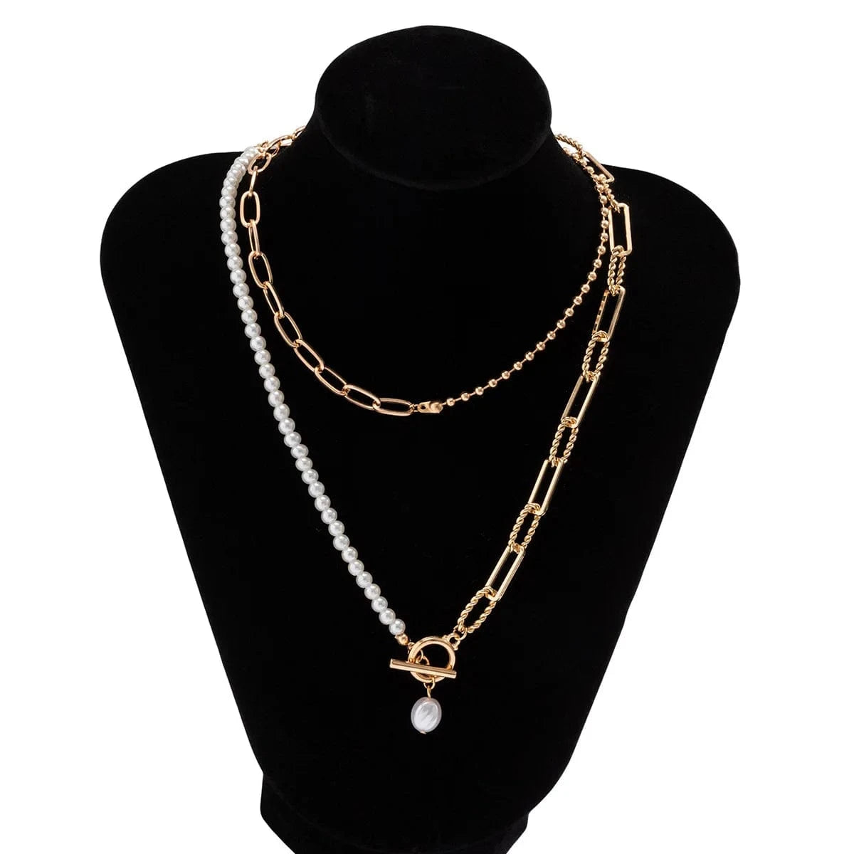 Fashion jewelry necklaces gold pendants  chain Pearl necklace for women best friend necklaces