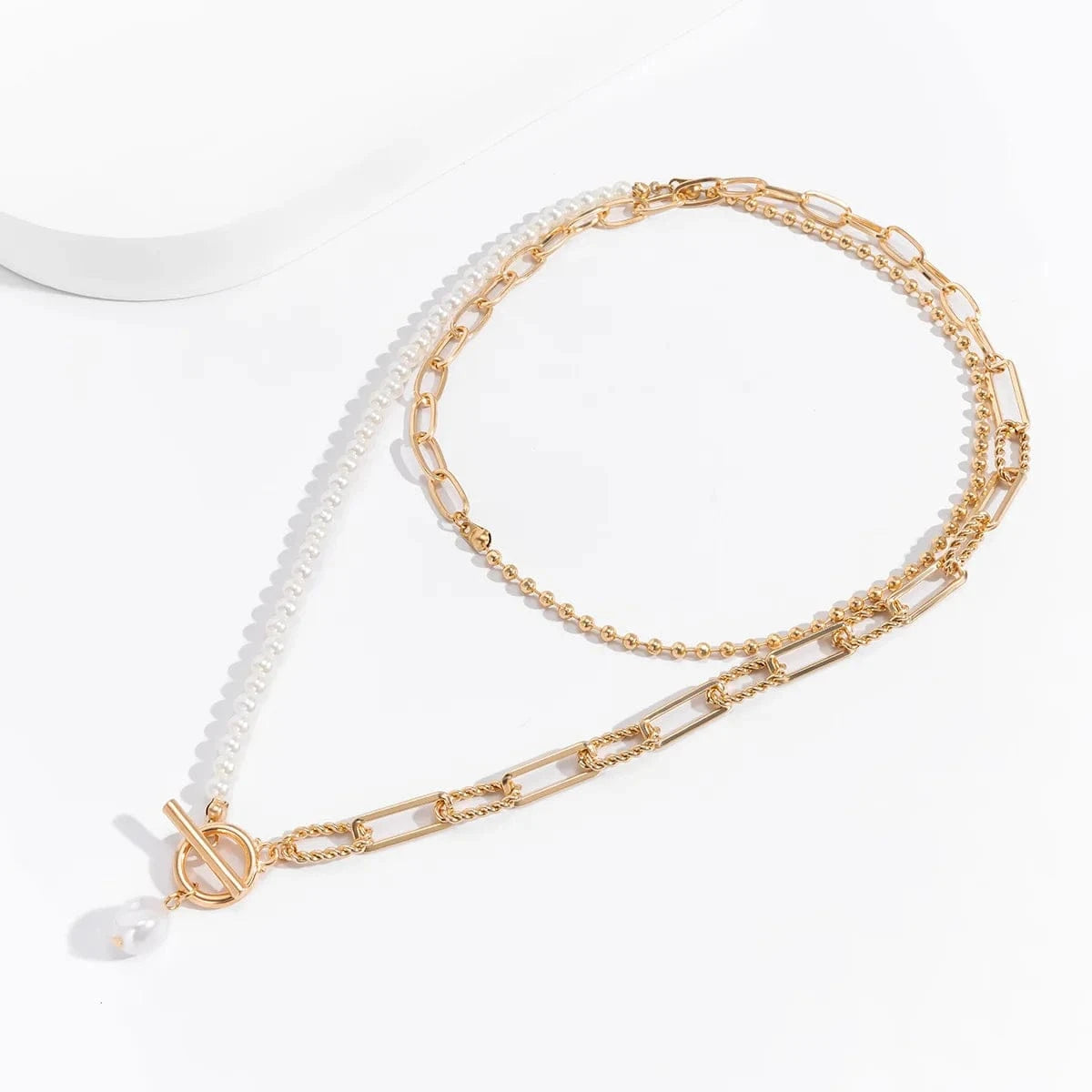 Fashion jewelry necklaces gold pendants  chain Pearl necklace for women best friend necklaces