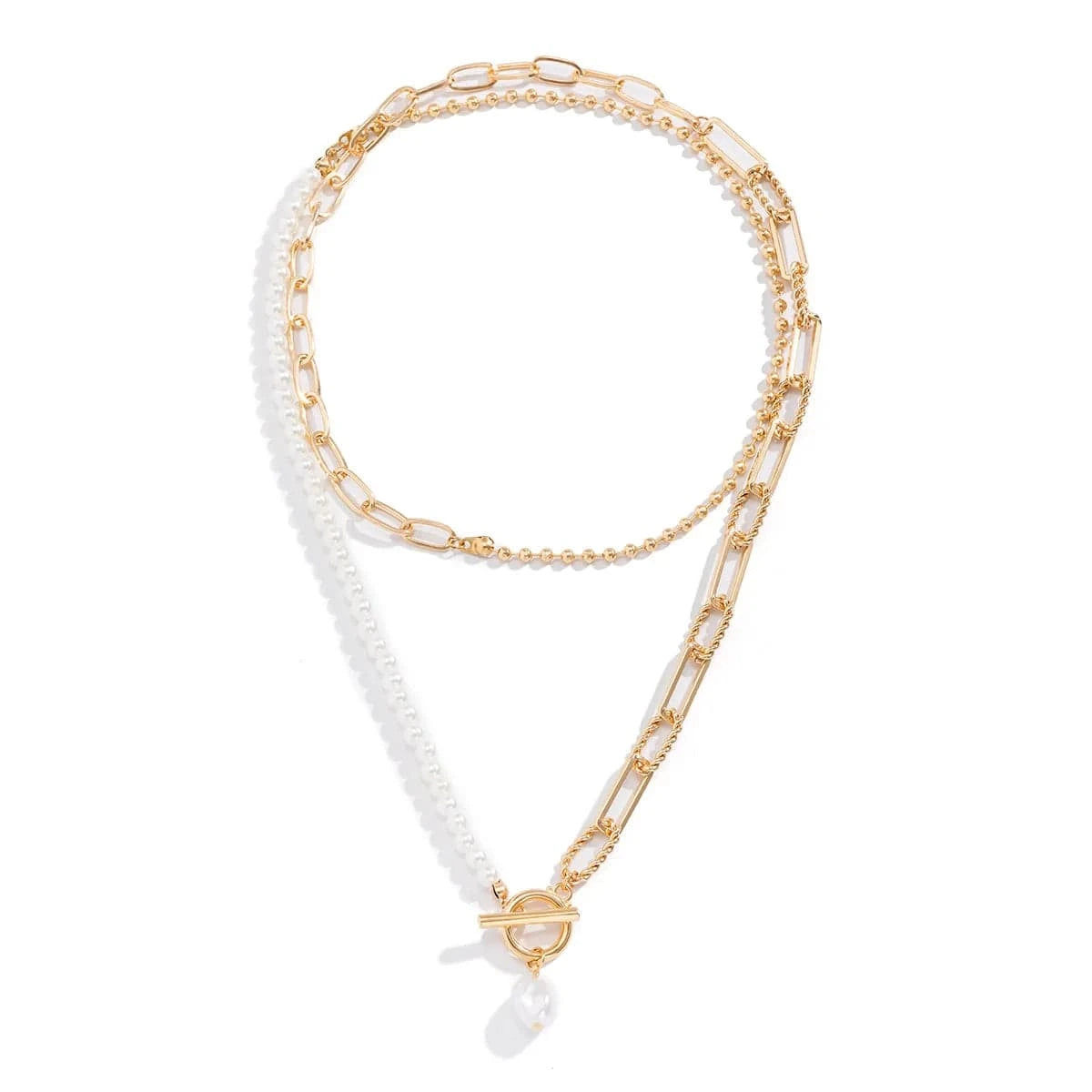 Fashion jewelry necklaces gold pendants  chain Pearl necklace for women best friend necklaces