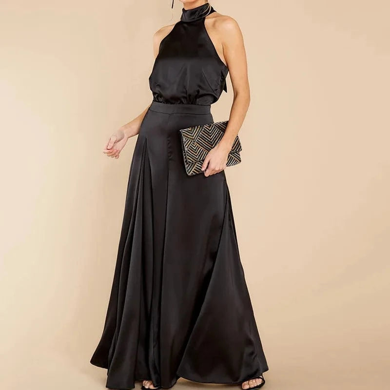 fashion jumpsuit women spring summer off-the-shoulder high-waist one-piece wide-leg pants women