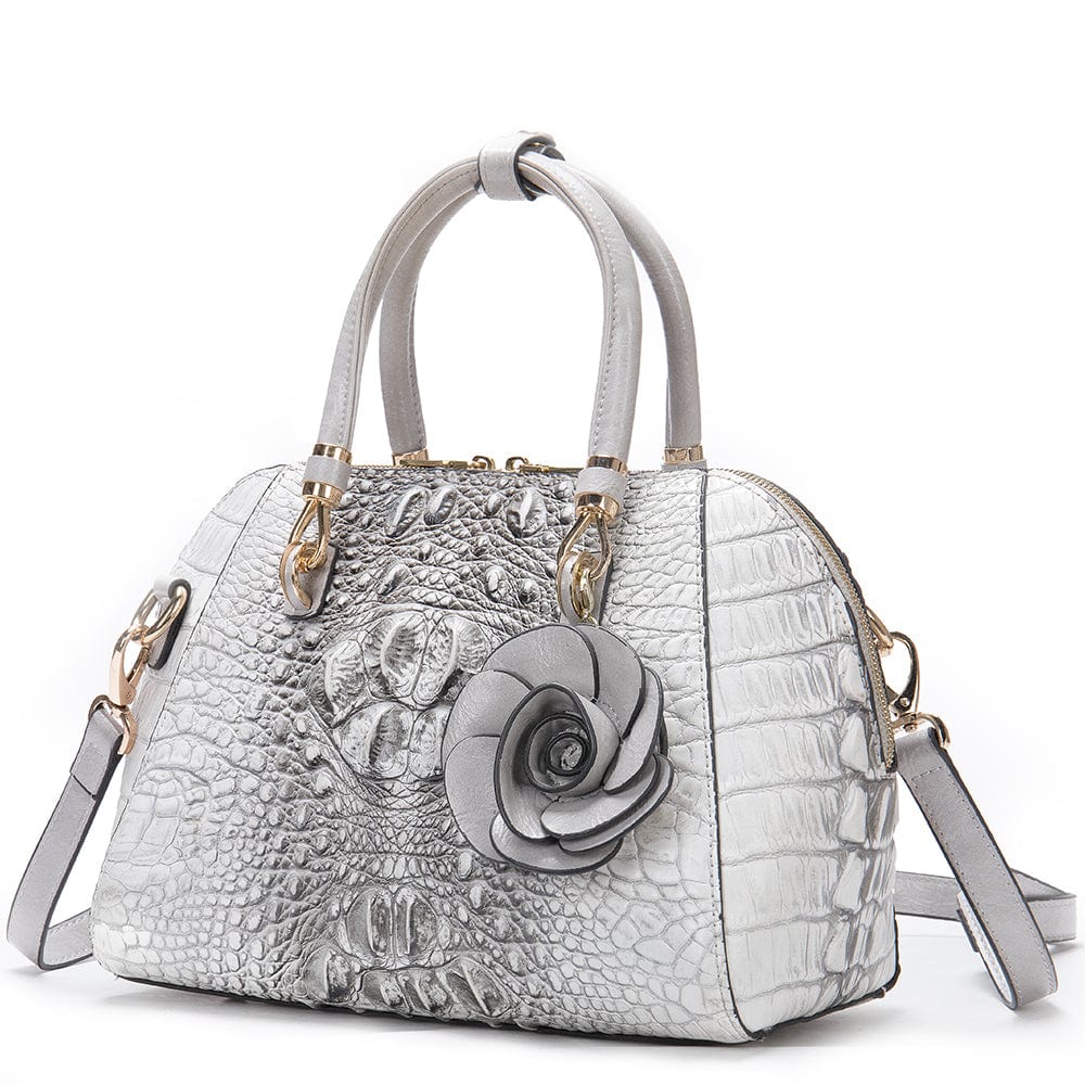 Fashion Ladies Crocodile Pattern Genuine Leather Vintage Handbag Large Capacity Women Shoulder Bag Wholesale Shopping Luxury Bag