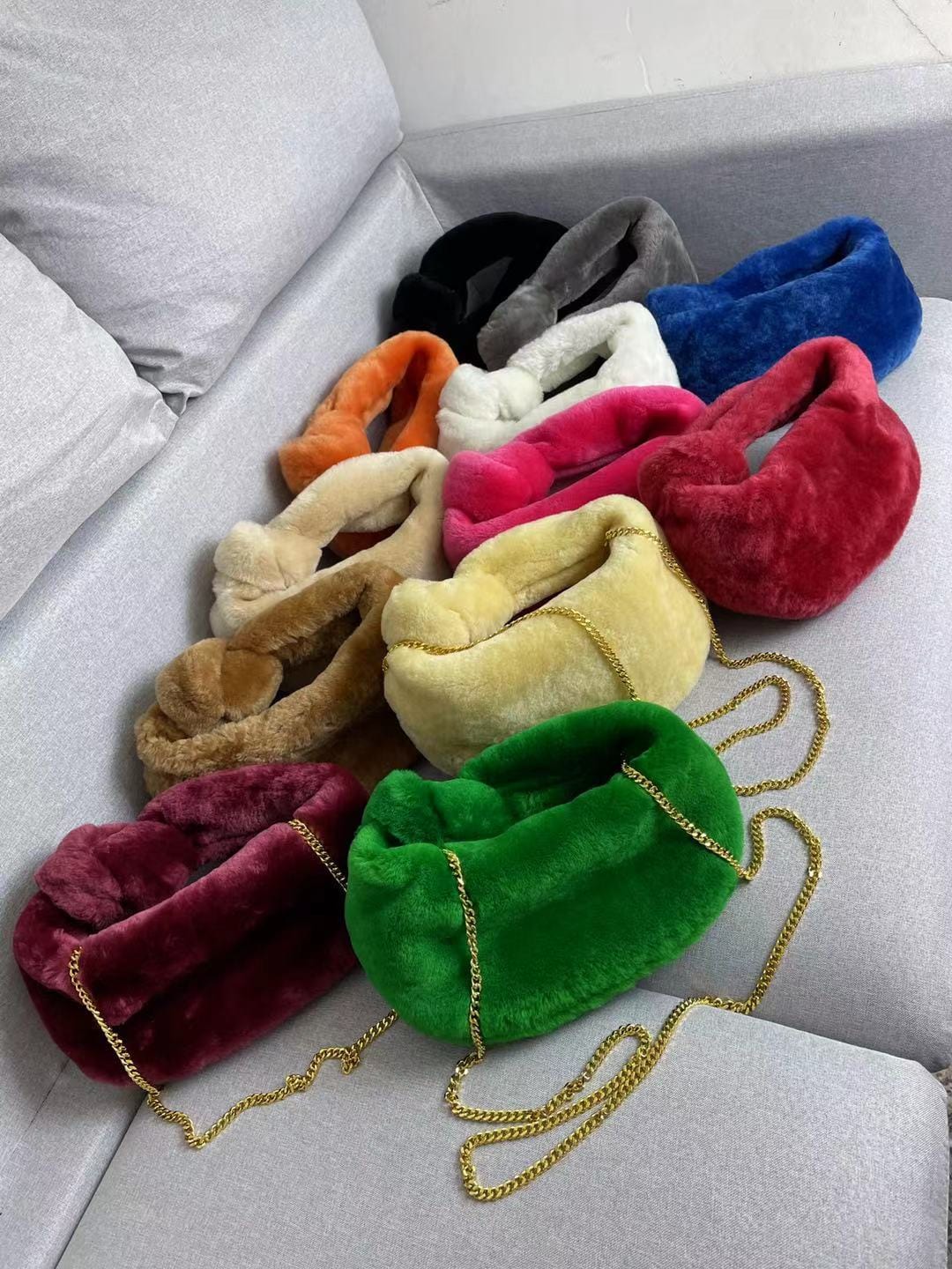 Fashion Ladies Real Wool women purses 2022 luxury name brand purses and ladies handbags custom with logo