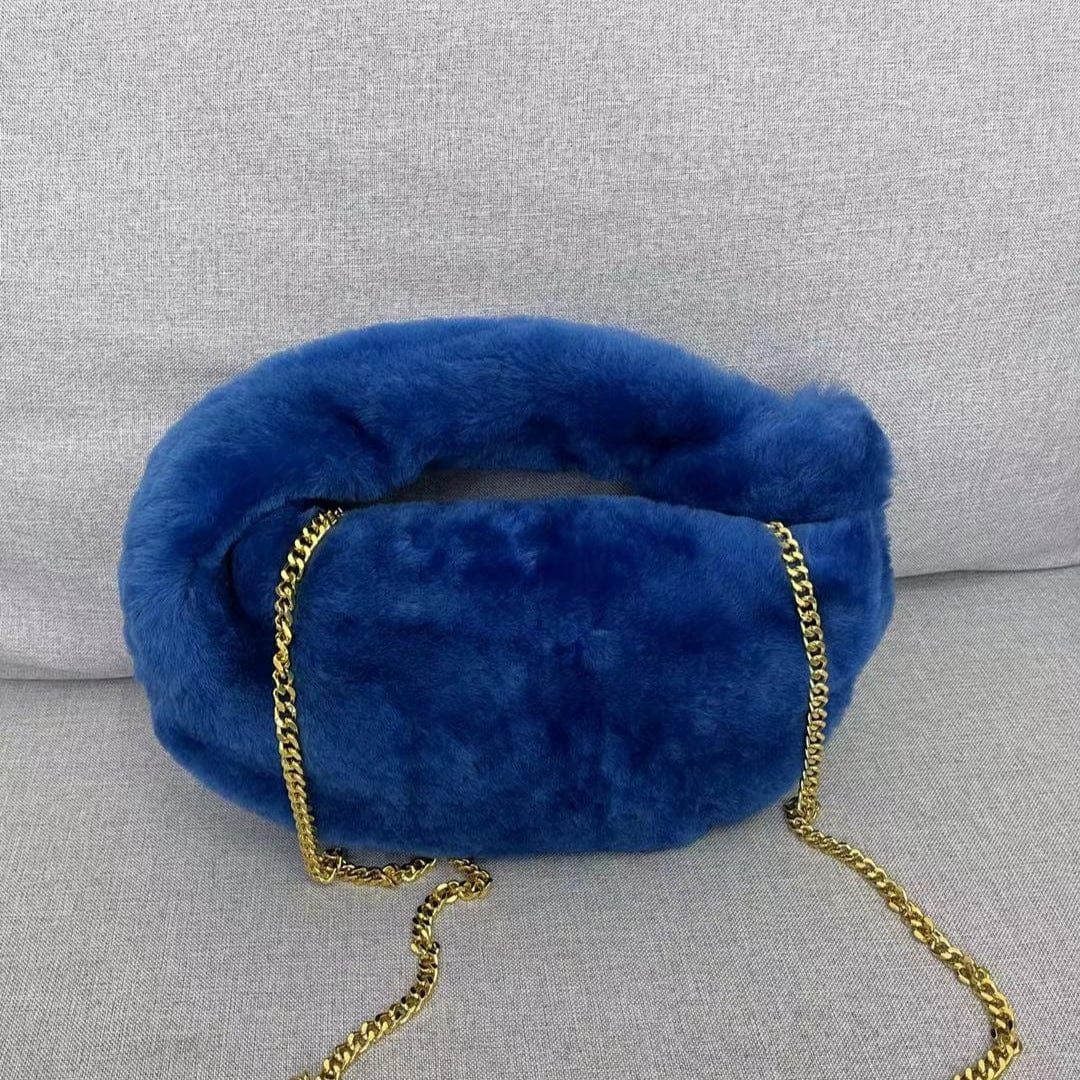 Fashion Ladies Real Wool women purses 2022 luxury name brand purses and ladies handbags custom with logo