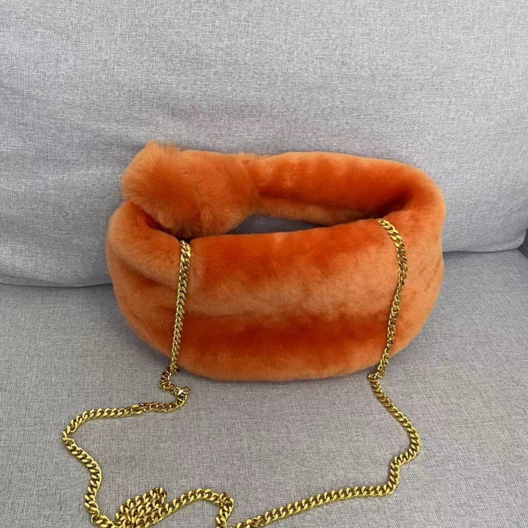 Fashion Ladies Real Wool women purses 2022 luxury name brand purses and ladies handbags custom with logo