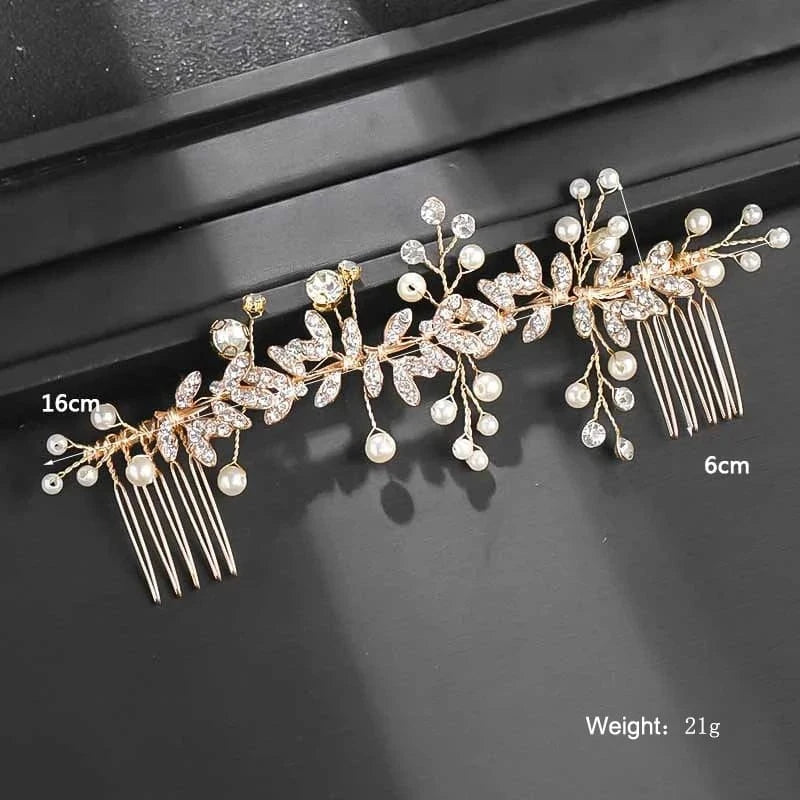 Fashion Luxury Wedding Full Crystal Wedding Comb Handmade Wedding Head Accessories Bridal Hair Jewelry