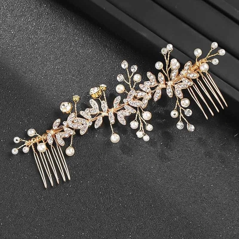 Fashion Luxury Wedding Full Crystal Wedding Comb Handmade Wedding Head Accessories Bridal Hair Jewelry