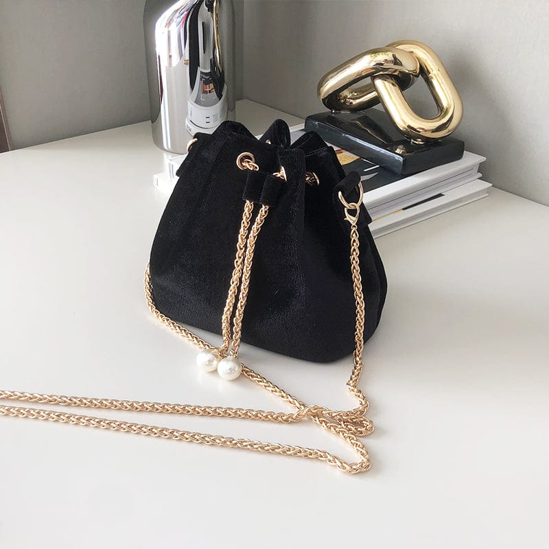 Fashion Mini Bags Women Handbags Ladies Bucket Velvet Bags Women's Messenger Bucket Bag Velvet Shoulder Purse For Girls