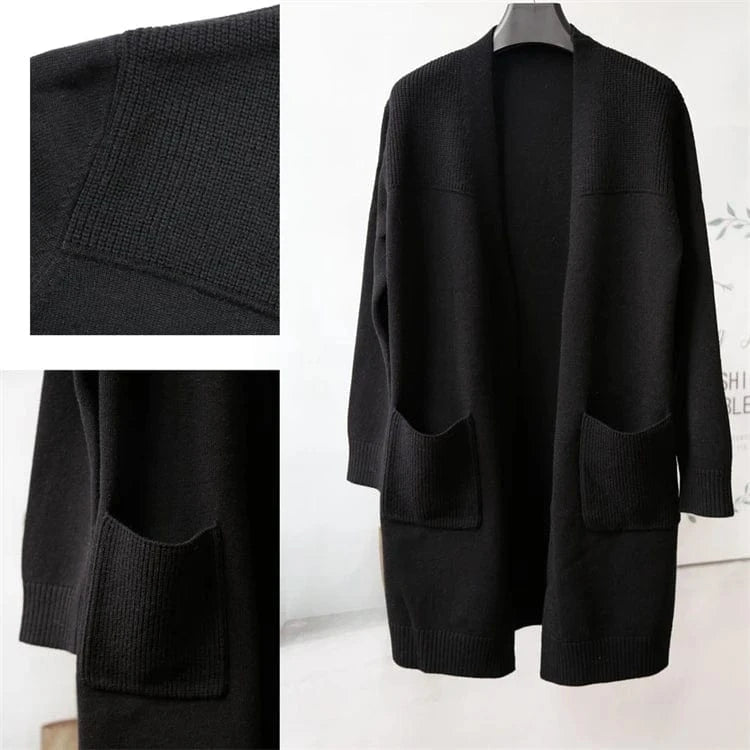 Fashion Modern Sweater Cardigan Knitted Wool Blend Women Casual Cardigans Sweater