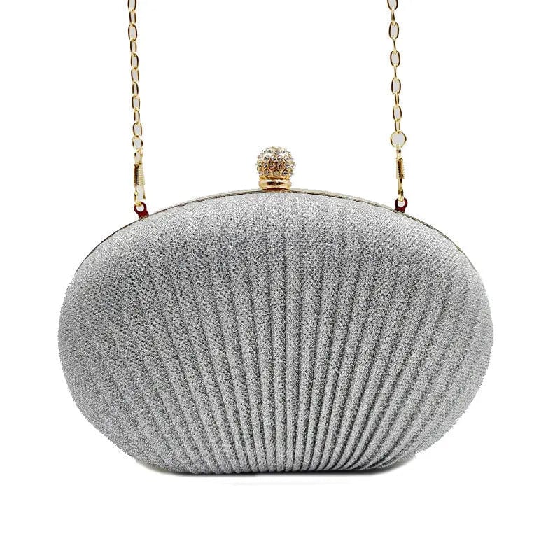 Fashion Simple OEM / ODM Noble Women's Shell Dinner Bag  Chain Shoulder Cross-body Wedding Evening Single-shoulder Bag