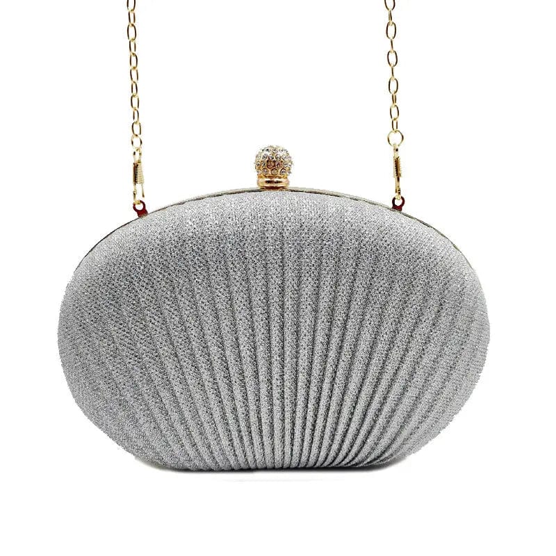 Fashion Simple OEM / ODM Noble Women's Shell Dinner Bag  Chain Shoulder Cross-body Wedding Evening Single-shoulder Bag
