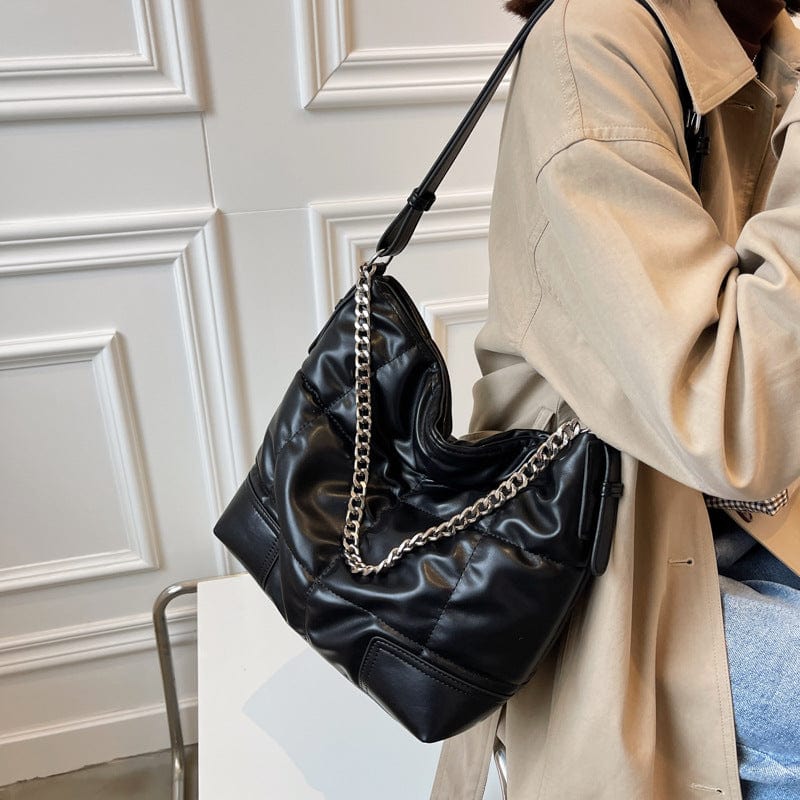 Fashion Space Cotton Fall Winter Hand Bags Women Handbags Ladies Shoulder Luxury Large Women's Puffer Tote Bags