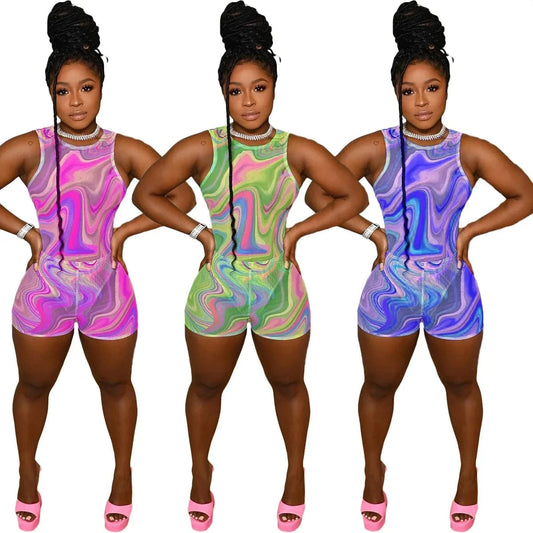 Fashion Summer Breathable Birthday Romper One Piece Jumpsuit Short Romper Clothes for Womens Causual Short Trending Rompers