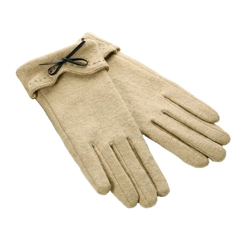 Fashion touch women sexy winter woolen gloves