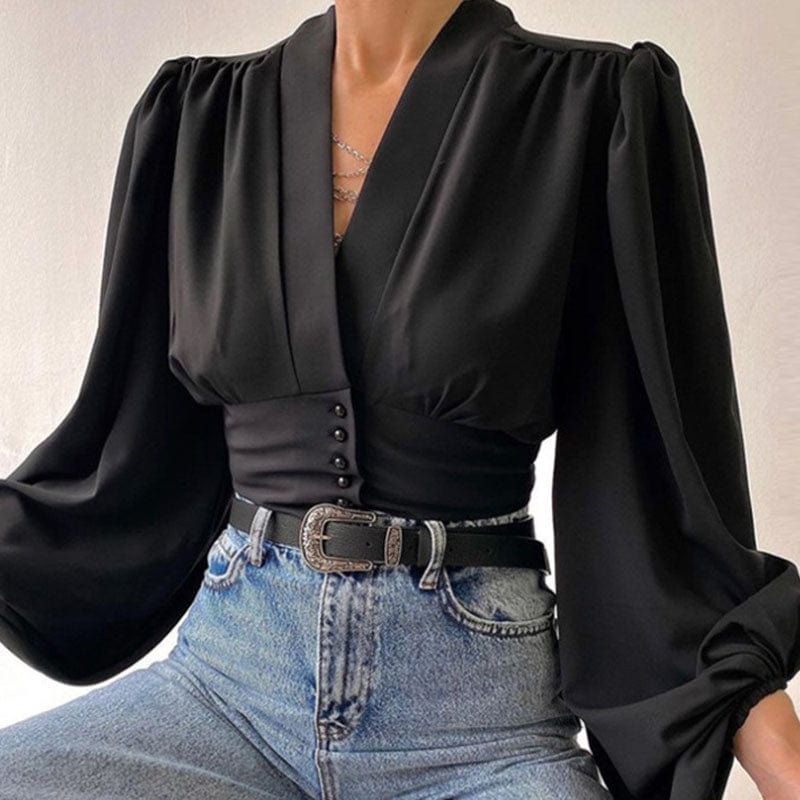 Fashion Vintage Sexy Streetwear Long Sleeve Shirts Spring Summer Shirts for Women Clothes Y2k Tops Tees Woman Shirts