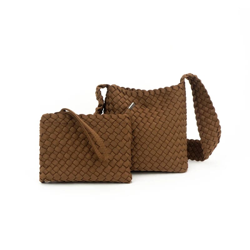 Fashion Women Tote Handmade Woven Neoprene Beach Tote Bag Hand Make Shopping Knitted Bag Weave Bag