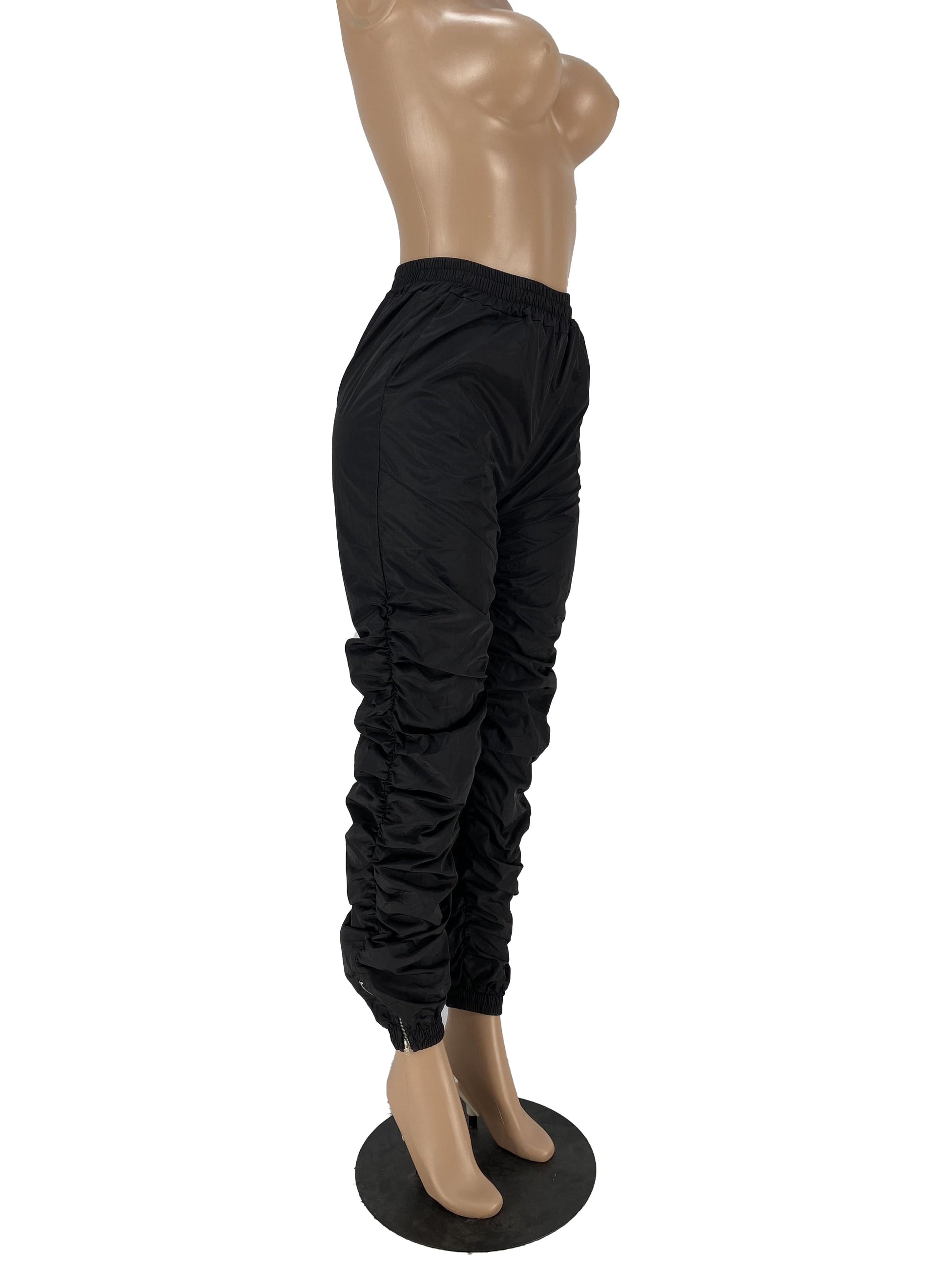 Fashionable slit zipper waterproof casual trousers