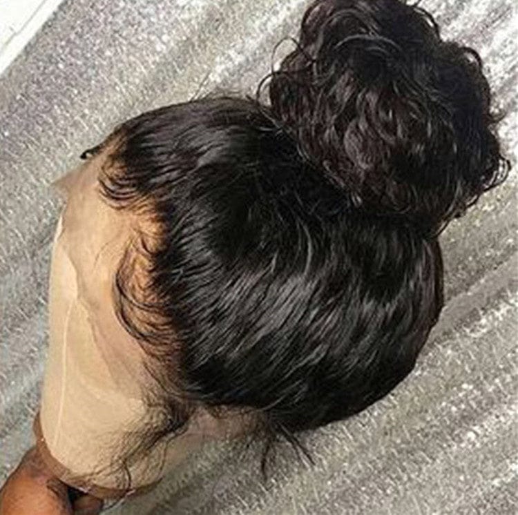Fast Delivery High Ponytail Silky Straight Virgin Cuticle Aligned Hair 360 Full Lace Frontal Wigs With Natural Hairline