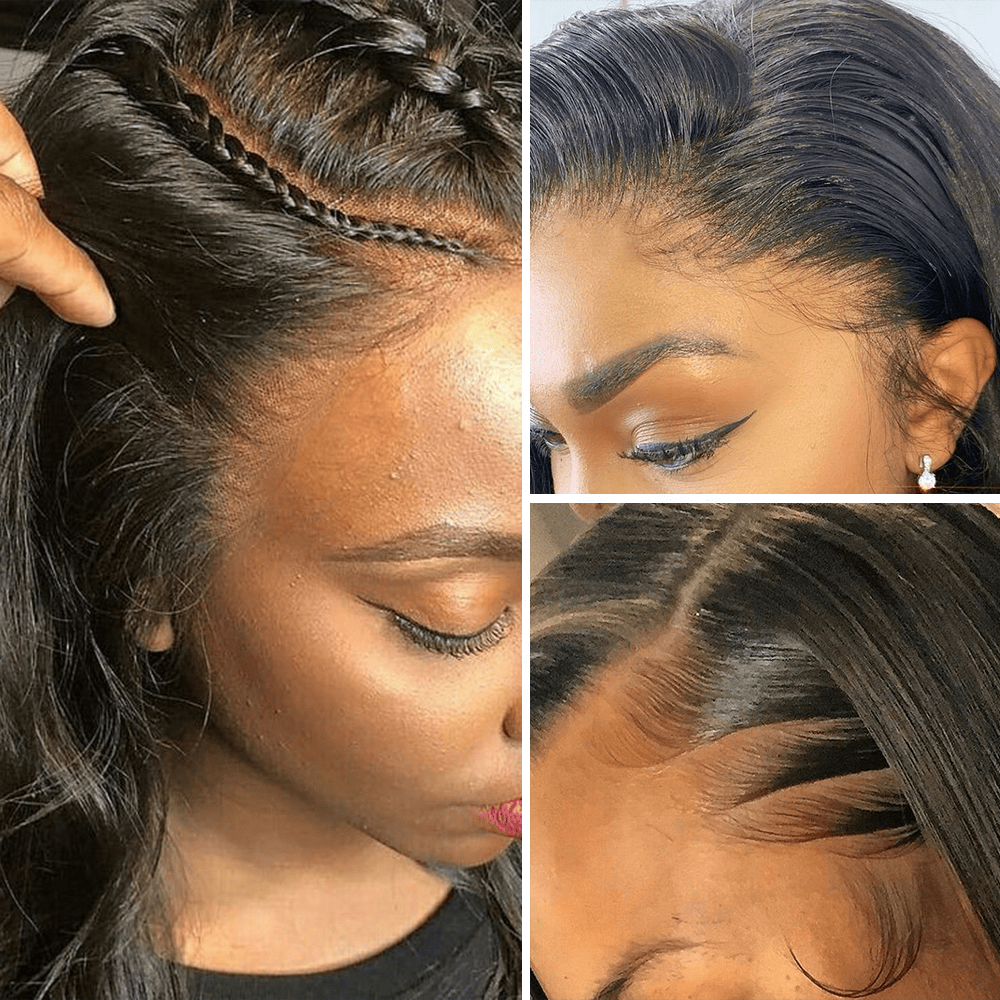 Fast Delivery High Ponytail Silky Straight Virgin Cuticle Aligned Hair 360 Full Lace Frontal Wigs With Natural Hairline