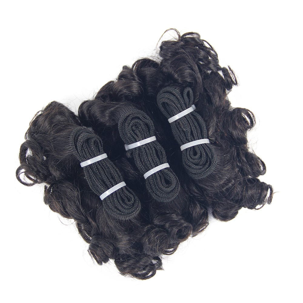 fast shipping hair bundle with closures, 105g Grade 10a top brazilian virgin hair wholesale suppliers 6inch funmi human hair