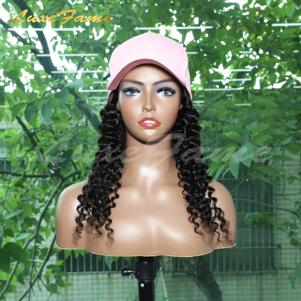 Fast shipping women hat wig virgin hair,knotless hat braided wig,10a raw virgin hair wigs hd lace