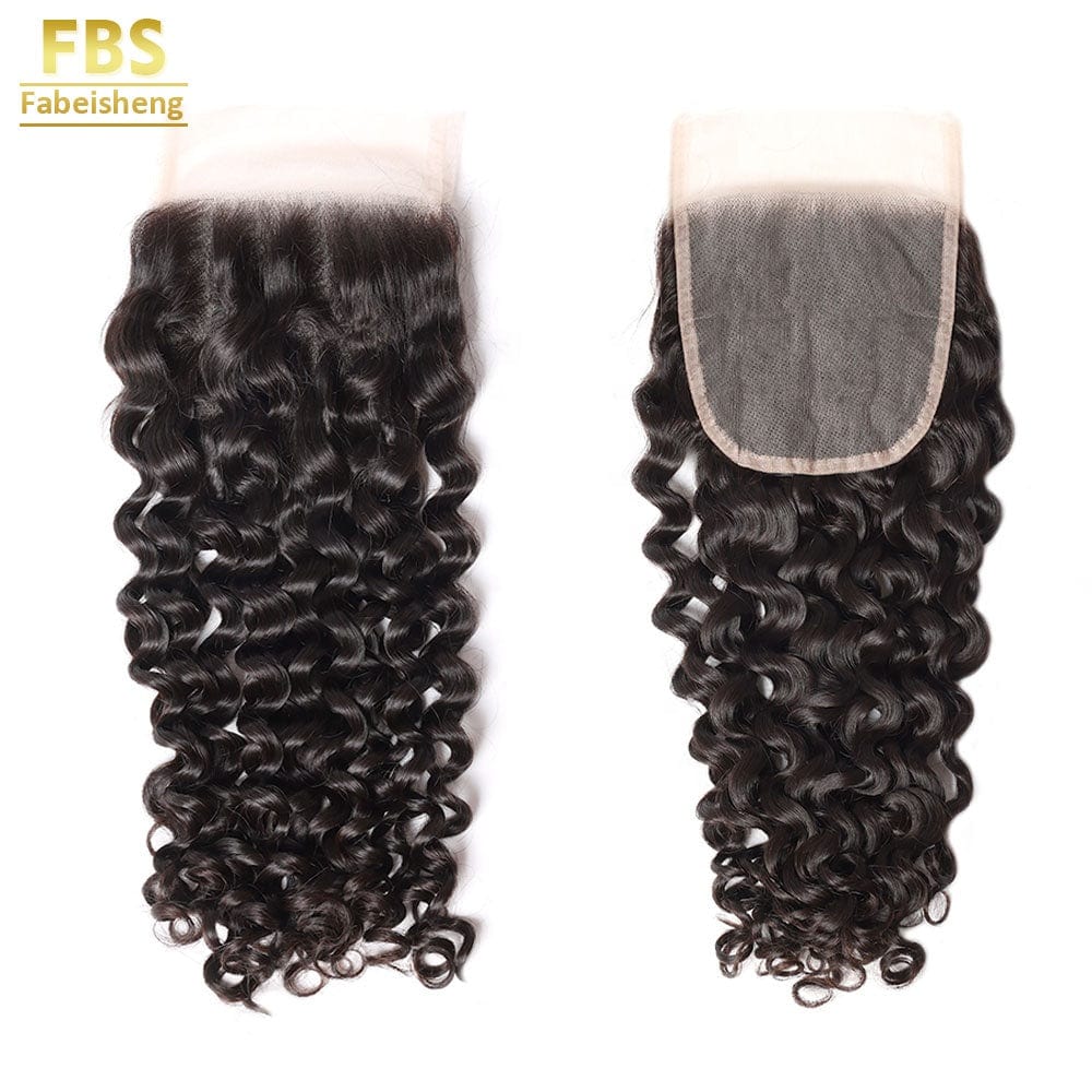 FBS Italian Wave Hair Vendor, Hot Sale Raw Burmese Human Virgin Hair, 10"-20" No Tangle No Shed 5X5 Swiss Lace Closures