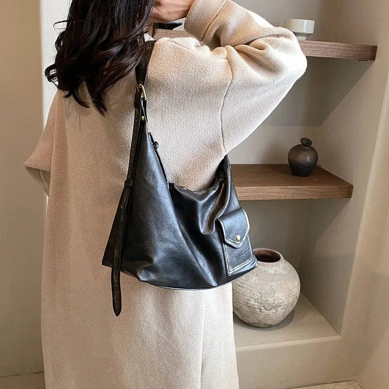 Female Hobo Handbag Large Capacity Shoulder Bags Big Stylish Totes Ladies Soft Leather Hobos Messenger Bags Women Shopper Bag