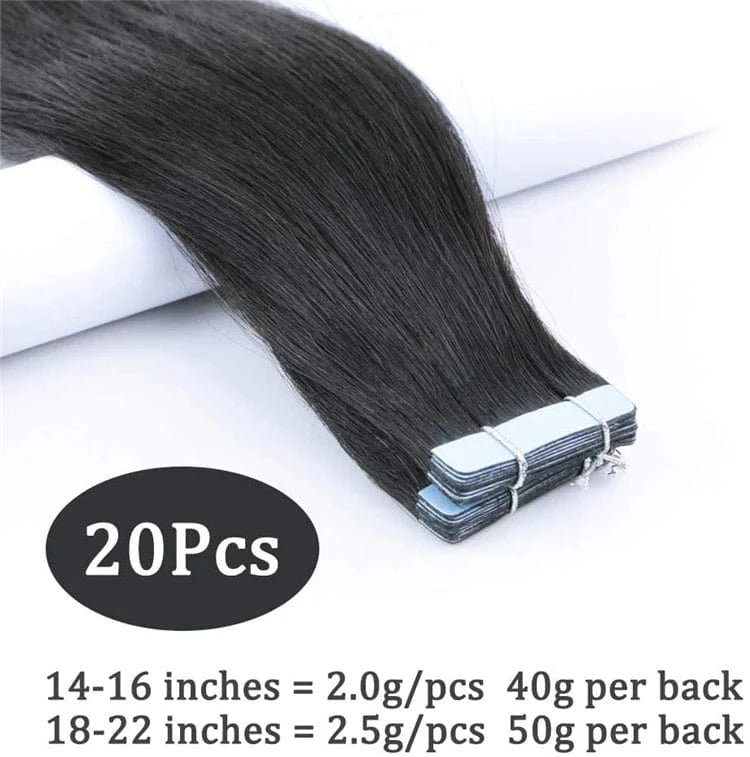 FH hot sell 100% real human hair extensions tape double side hair tape in hair extensions double drawn tape