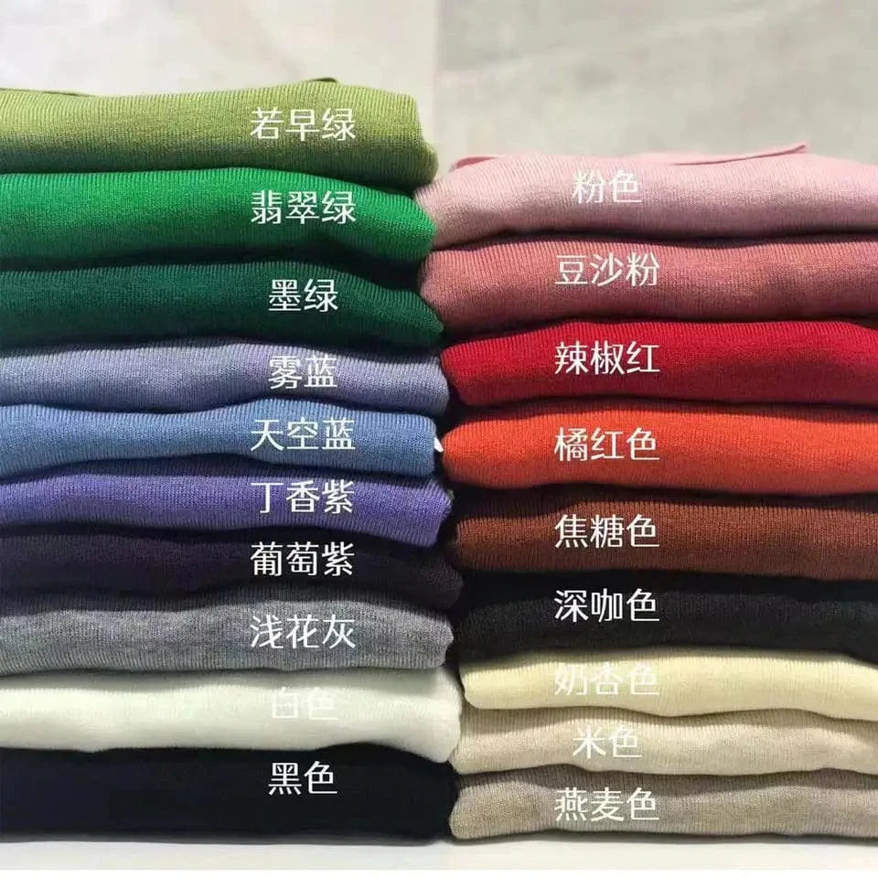 Free / colors in stock Turtleneck Wool Blended Casual Slim Plain Pullover Knitted Tops Women Sweater Pullovers Lady Sweater