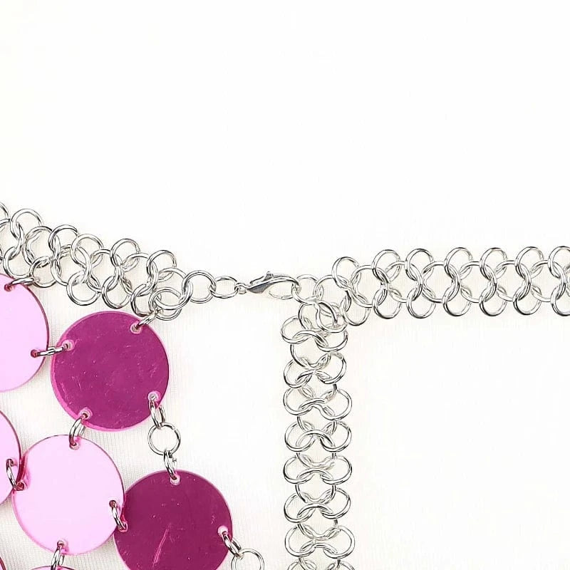 Free / DB1509FD0109 Sexy Backless Party Sequin Halter Top & Skirt Set