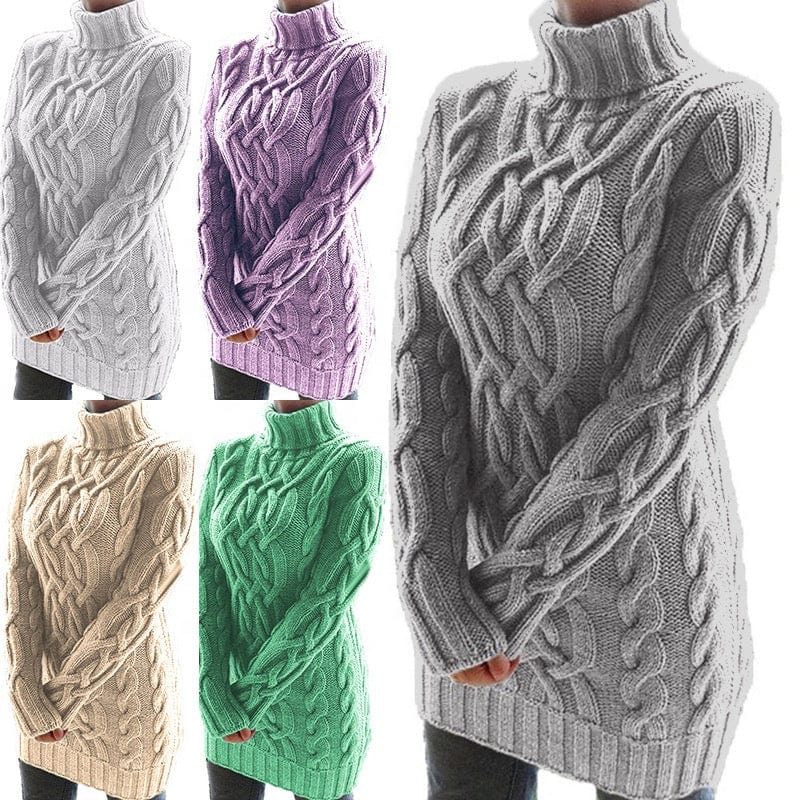 Free / picture color Sweater Female Euramerican Autumn And Winter Is Thickened Dress Of Thick Thread Twist Two Lapels Restoring Ancient