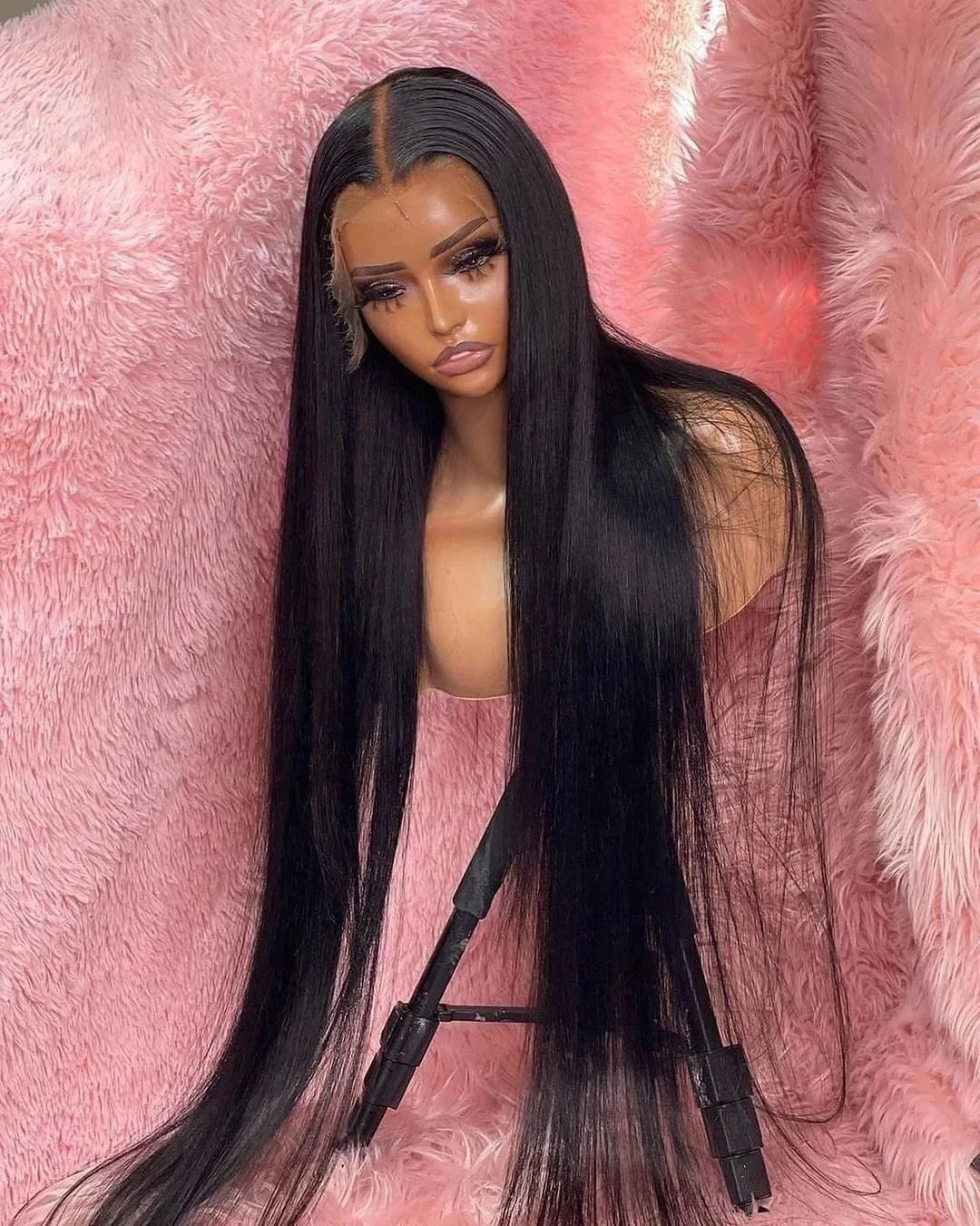 Free sample 50 inch raw cambodian hair bundles blue band bone straight hair wholesale virgin human hair