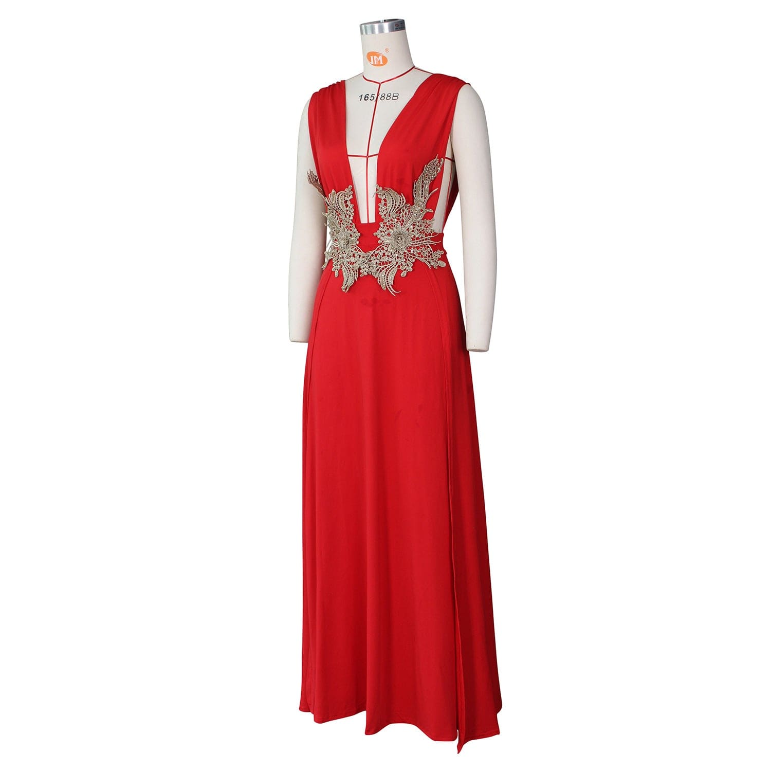 Free shipping Fashion Custom Lady Chiffon Ruffle Maxi Dress Deep V Embroidery Vestidos Women Elegant Summer Casual Dresses