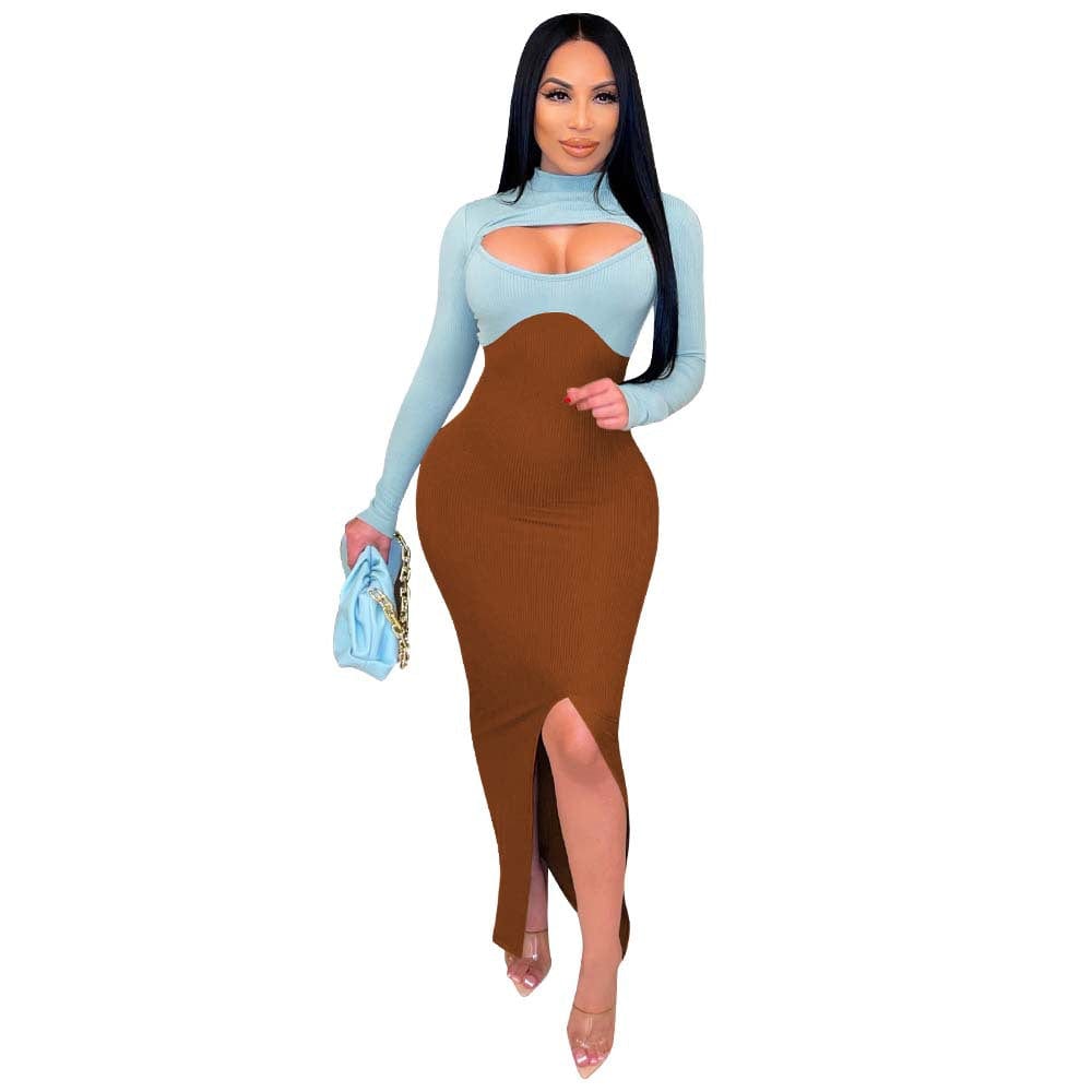 Free shipping New Arrival Custom Label Women's Long Sleeve Turtleneck Bodycon Sequin Women Autumn Elegant Casual Dresses