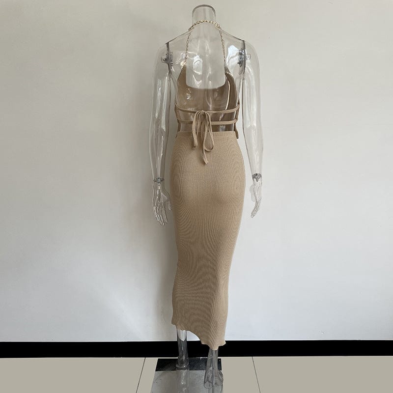 Free shipping New Stylish Women Fashion Clothing Two Piece Solid Long Sleeve Ladies long maxi Dress Woman Casual Sweater Dresses