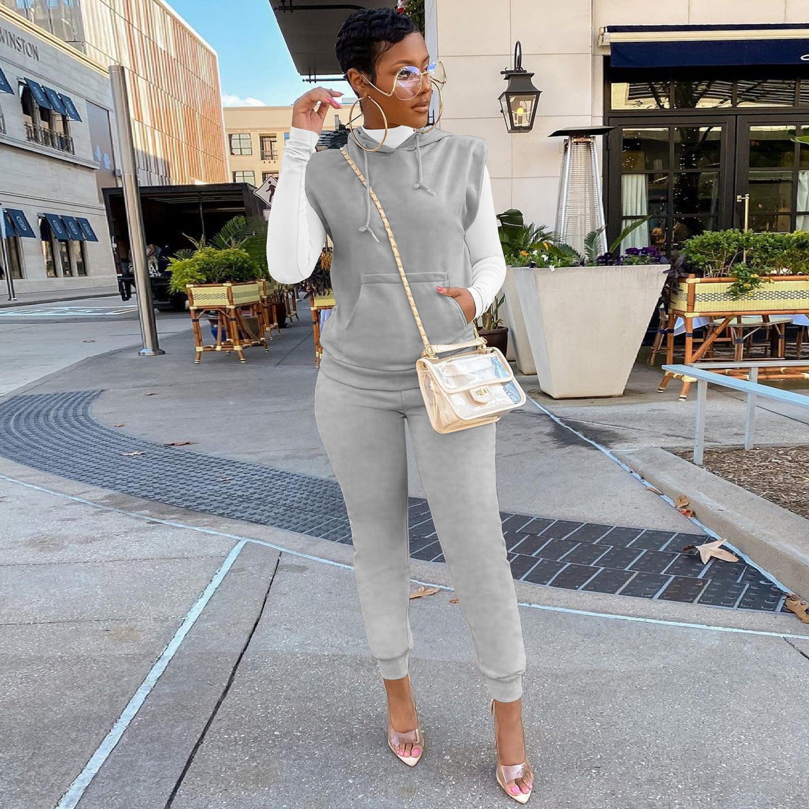 Free Shipping Women's Trousers Fall Winter Fashion Women Clothes Plus Size Solid Color Custom Sweat Pants For Women