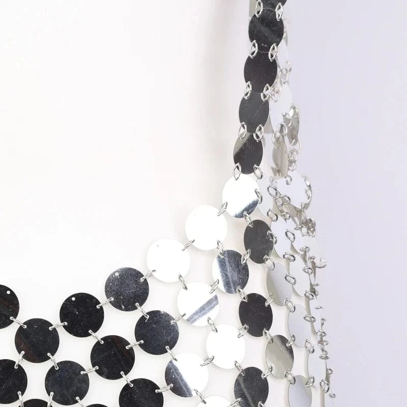 Free / silver Sexy Sequins Dress Body Chain Body Jewelry For Party Night Club