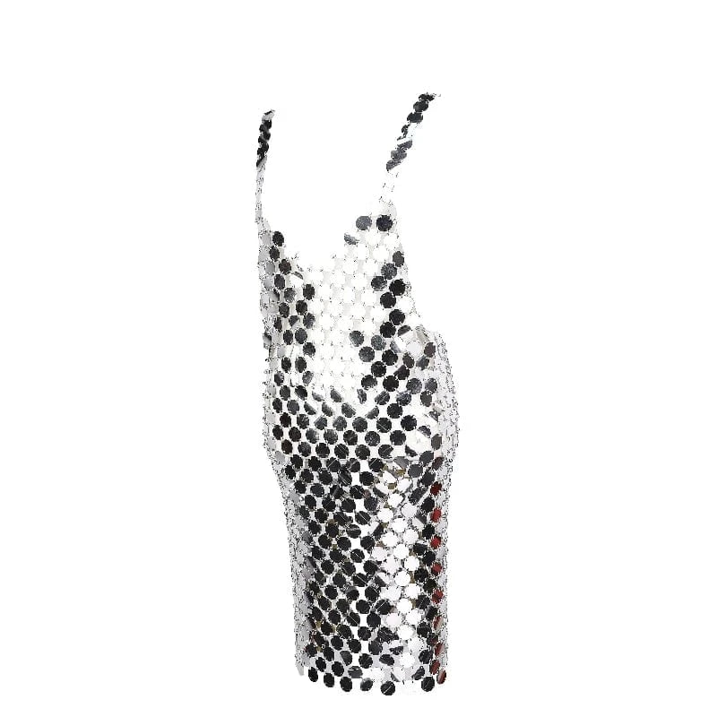 Free / silver Sexy Sequins Dress Body Chain Body Jewelry For Party Night Club