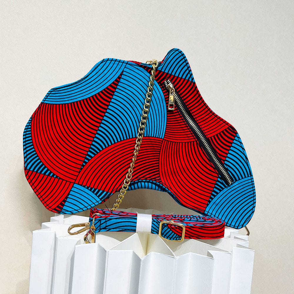 FREE SIZE / 3 Hot Sell Fashion African wax printed handbag african map backpack for women