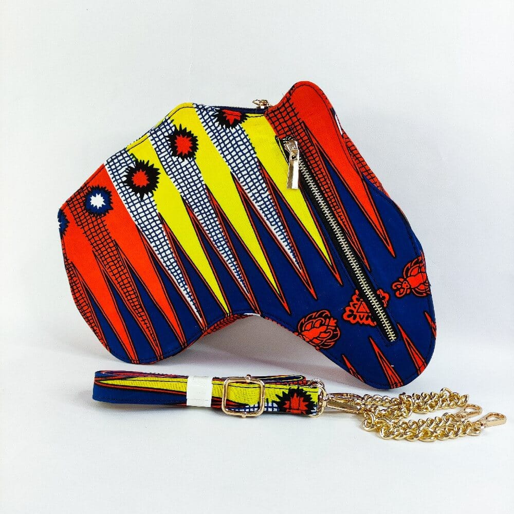 FREE SIZE / 6 Hot Sell Fashion African wax printed handbag african map backpack for women