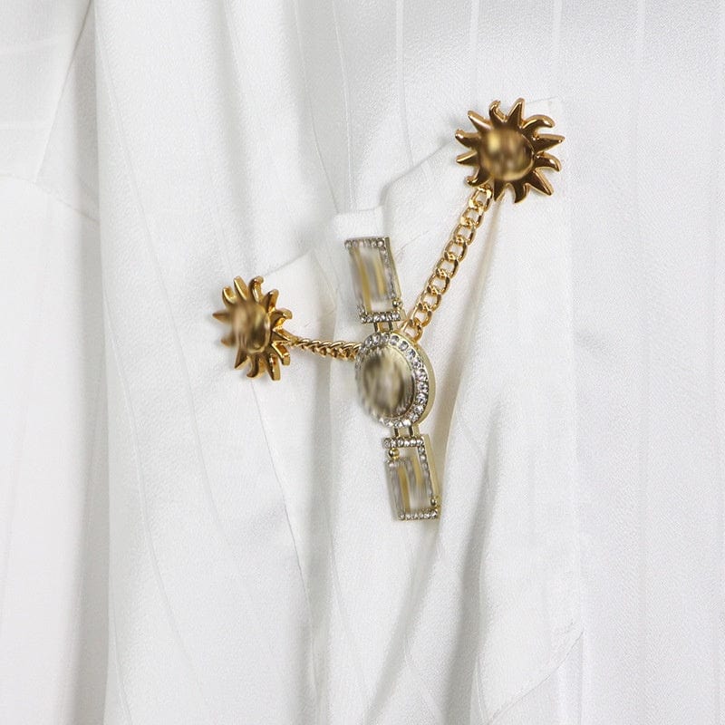 Free / White OUDINA Customize LOGO Vintage Cardigan Metal Buckle Lapel Loose Women Blouses And Shirts White Shirt