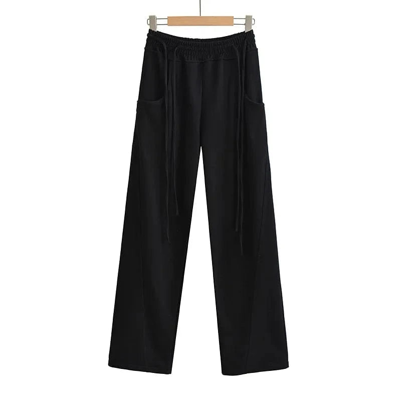French Cotton Terry Custom High Quality Ladies Sweatpants Front Slip Pocket Joggers Long Pants Cargo Pants Joggers Women