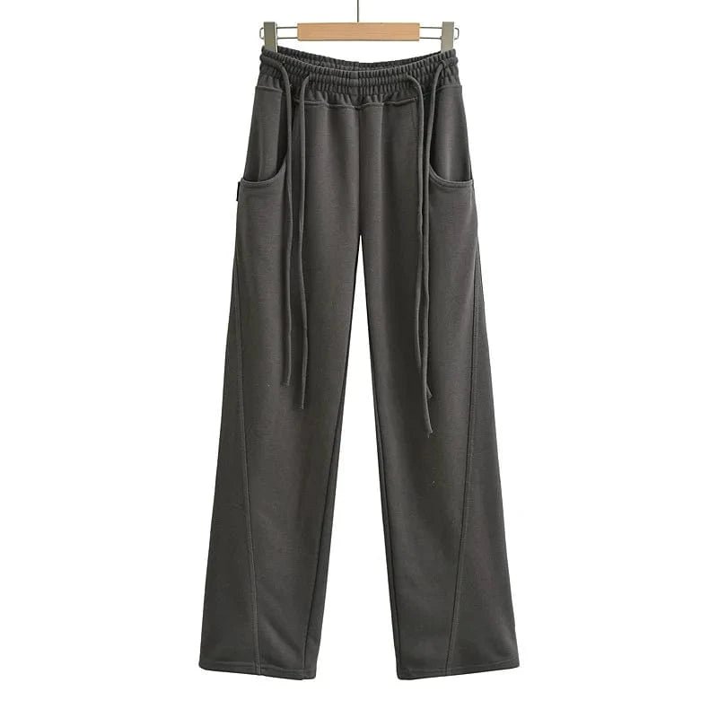 French Cotton Terry Custom High Quality Ladies Sweatpants Front Slip Pocket Joggers Long Pants Cargo Pants Joggers Women