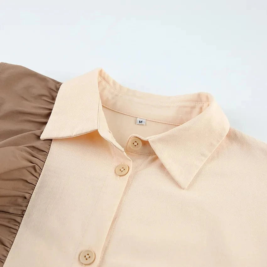 French Design Sense Of Minority Shirt Asymmetrical Top 2023 Autumn And Winter New Europe And the United States