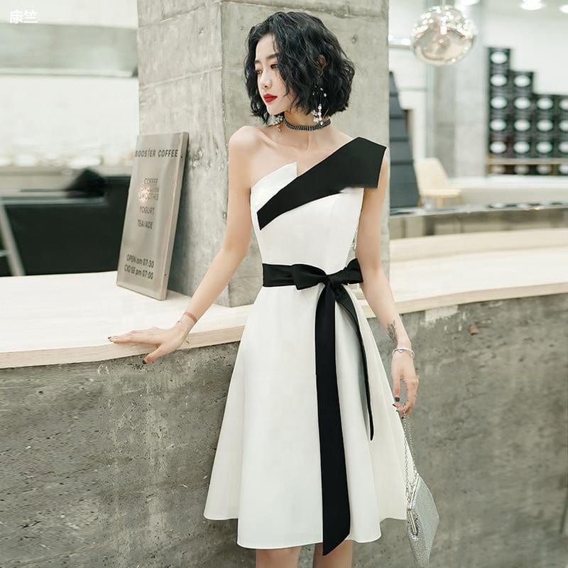 French Party Host Short Style Can Usually Wear A Small Senior Texture Banquet Temperament Evening Dress Female