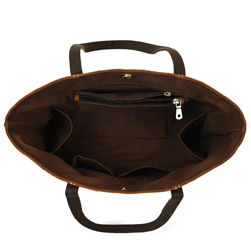 Full Grain Leather Tote Bag  Women's Bags Top Handle Satchel Handbags Genuine Leather Tassel Shoulder Purse