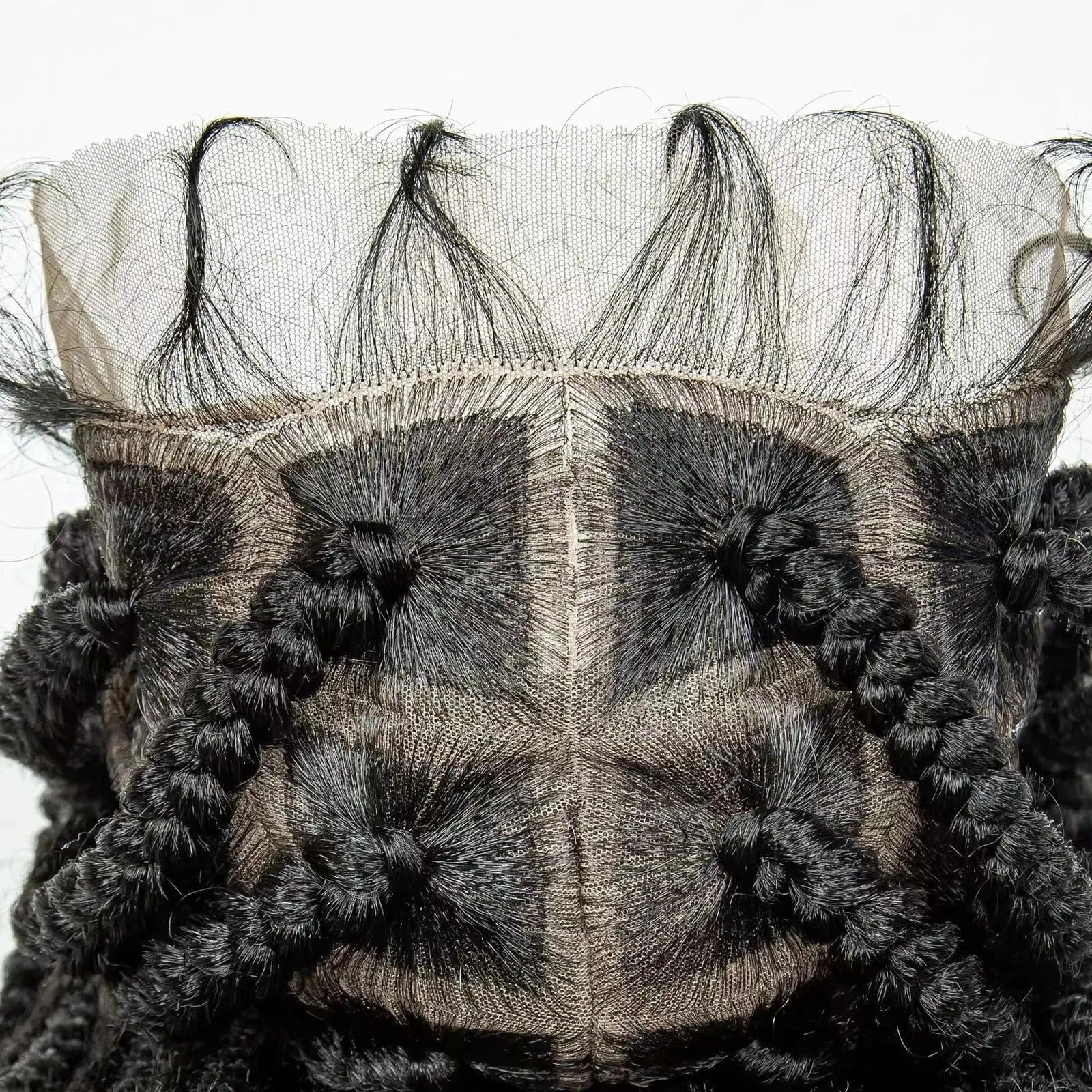 Full Lace Braids Crochet Synthetic 40 Inch 50 Inch Long Length Bouncing Curl Lace Frontal Butterfly Braided Wigs For Black Women