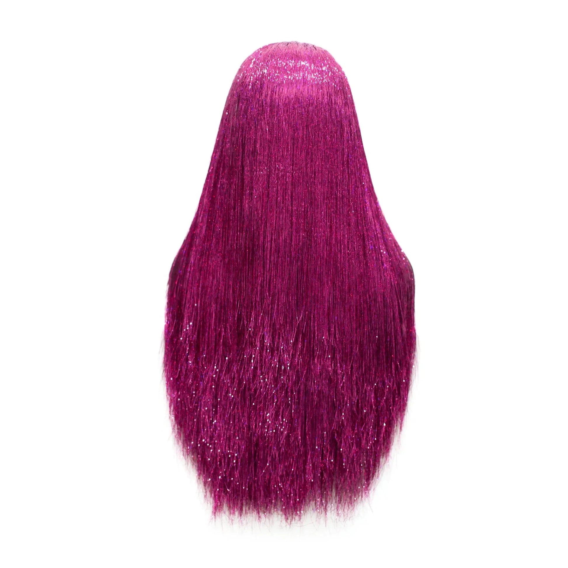 Full Tinsel Hair Lace Front Wig Silky Straight Overnight Delivery Synthetic Lace wigs