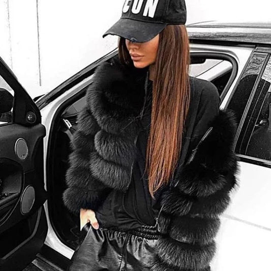 Fur Coat Women's Clothing Real Fox Fur Fashionable Warm Fox Fur Integrated Women