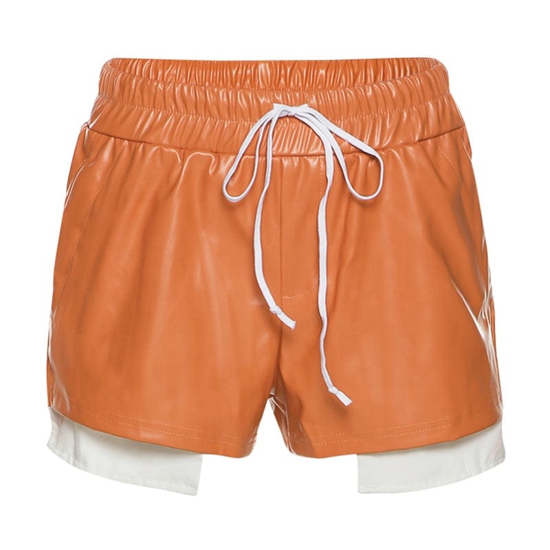 Furry Sexy Y2K Clothes High Waist Stripe Shorts Pant For Women Club Korean Fashion Fur Shorts